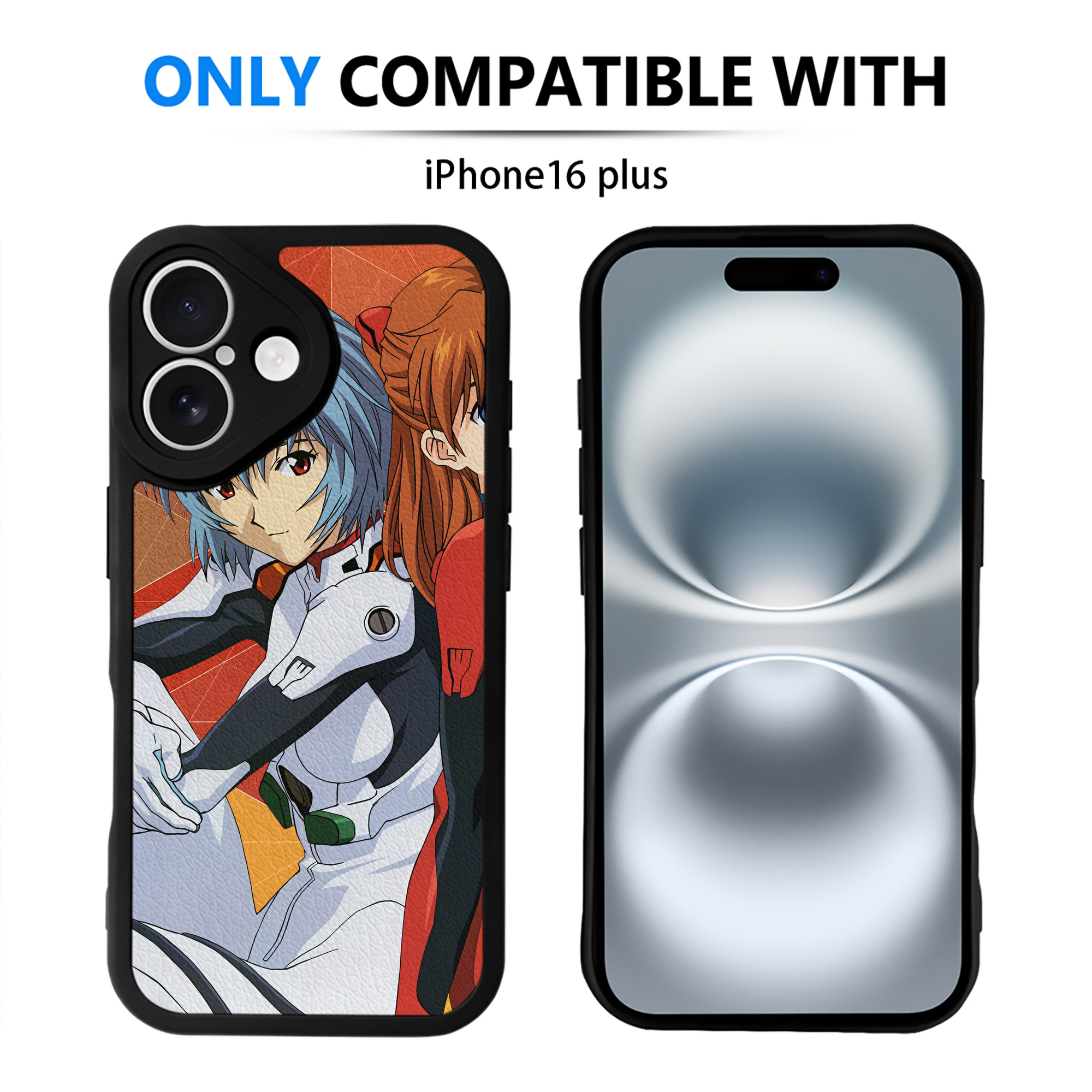 （画像用） EVA 新世紀エヴァンゲリオン 【iPhone 16シリーズ対応】シリコンスマホケース（レザー調） 材質：シリコン